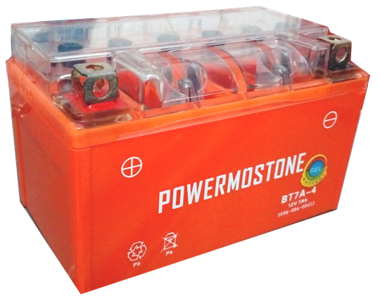 Bateria Moto Ytx7a-bs (bt7a-4) Con Gel Powermostone