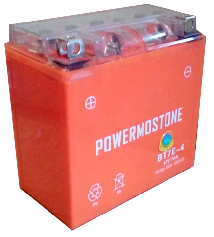 Bateria Moto 12n7-4b (bt7e-4) Con Gel Powermostone